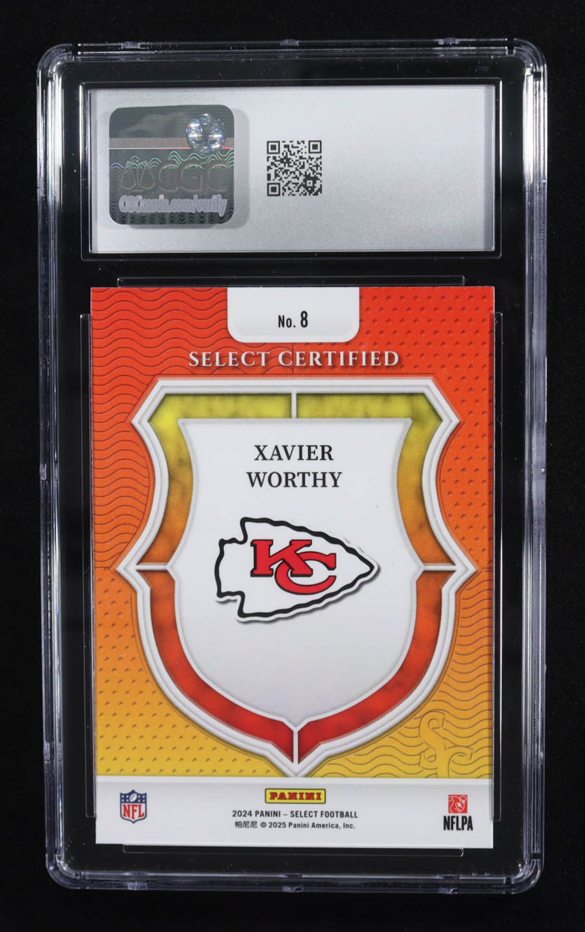 Xavier Worthy 2024 Select Select Certified Rookies #8 RC (CGC 10) at PristineAuction.com Xavier Worthy 2024 Select Select Certified Rookies #8 RC (CGC 10) at PristineAuction.com