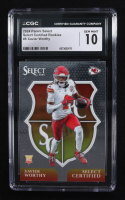 Xavier Worthy 2024 Select Select Certified Rookies #8 RC (CGC 10) at PristineAuction.com