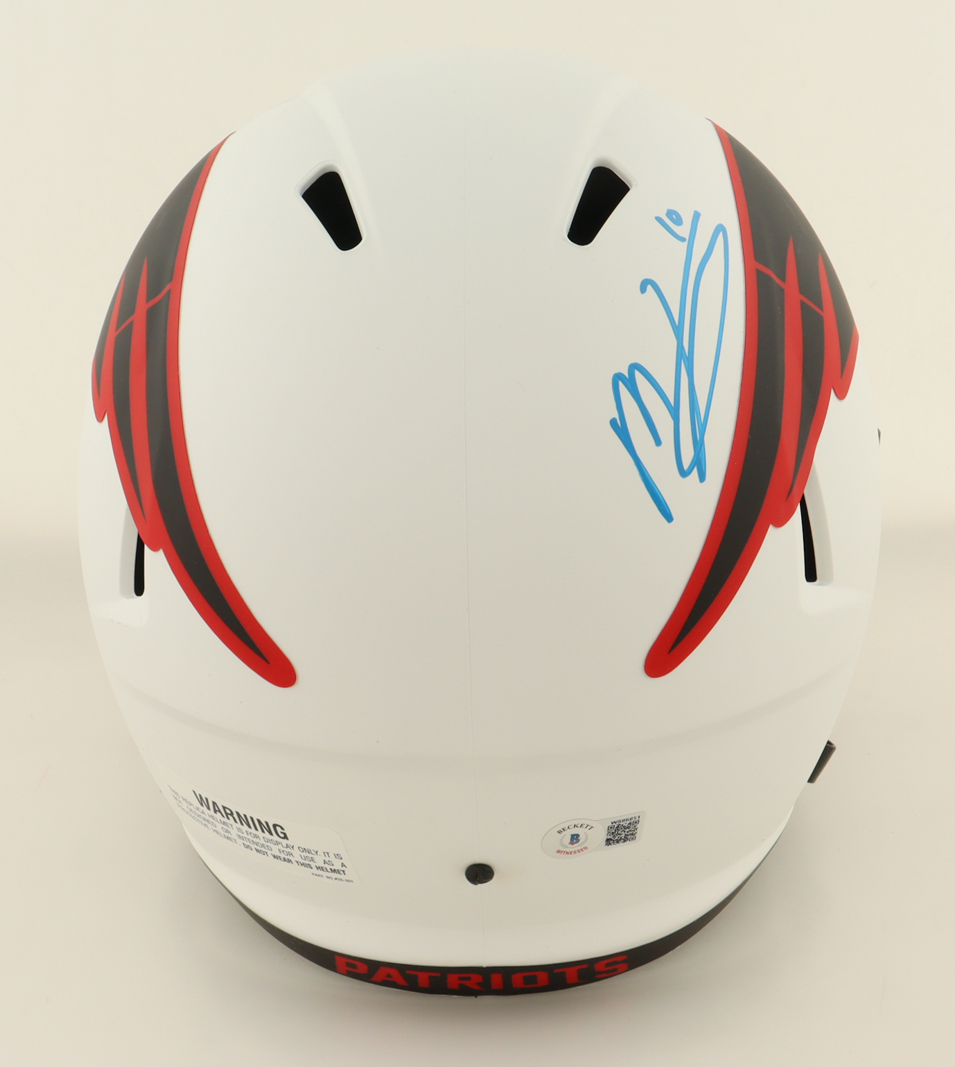 Mac Jones Signed Patriots Full-Size Lunar Eclipse Alternate Speed Helmet (Beckett) at PristineAuction.com Mac Jones Signed Patriots Full-Size Lunar Eclipse Alternate Speed Helmet (Beckett) at PristineAuction.com