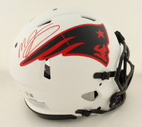 Mac Jones Signed Patriots Full-Size Authentic On-Field Lunar Eclipse Alternate Speed Helmet (Beckett) at PristineAuction.com