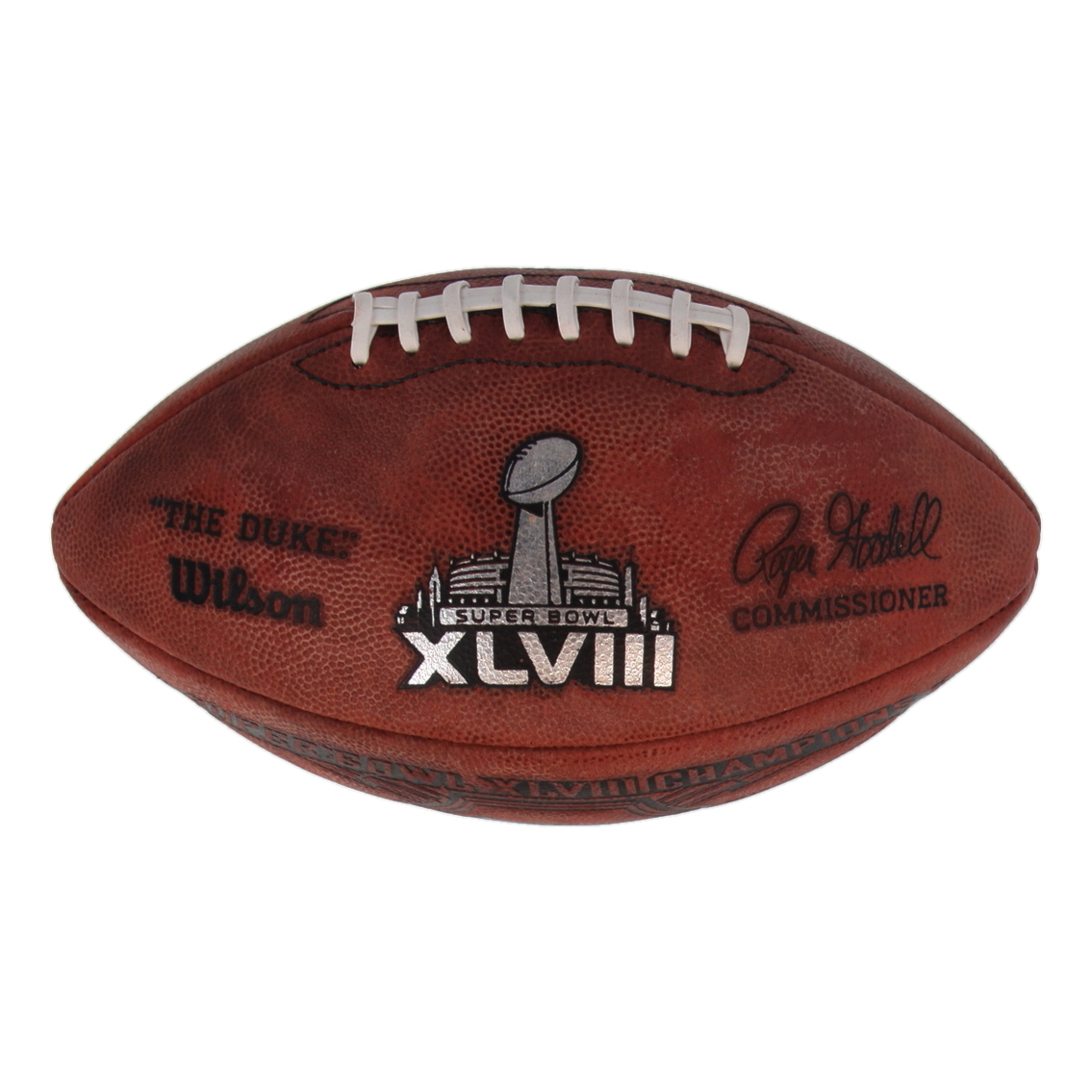 Marshawn Lynch Signed Super Bowl XLVIII Logo NFL Football (Lynch) at PristineAuction.com Marshawn Lynch Signed Super Bowl XLVIII Logo NFL Football (Lynch) at PristineAuction.com