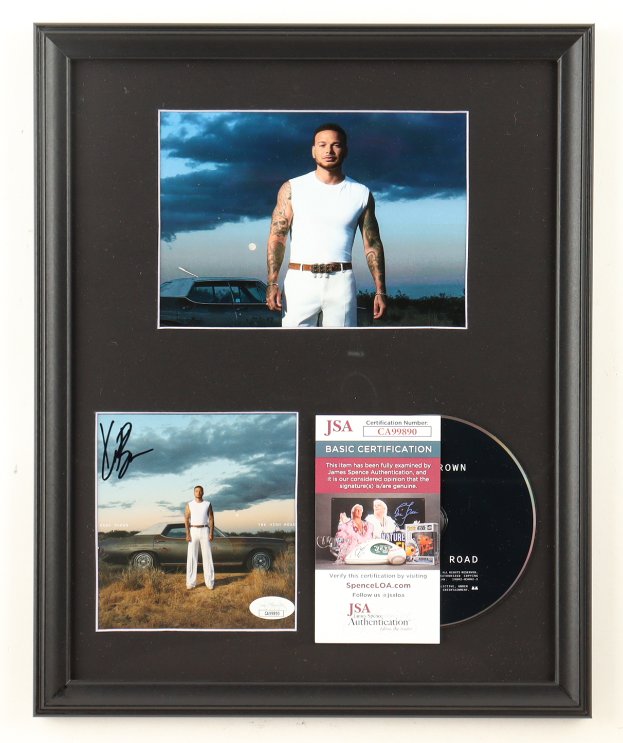 Kane Brown Signed Custom Framed "The High Road" CD Album Insert Display With Disc (JSA) at PristineAuction.com Kane Brown Signed Custom Framed "The High Road" CD Album Insert Display With Disc (JSA) at PristineAuction.com