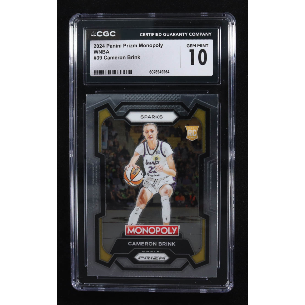 Cameron Brink 2024 Panini Prizm Monopoly WNBA #39 RC (CGC 10) at PristineAuction.com Cameron Brink 2024 Panini Prizm Monopoly WNBA #39 RC (CGC 10) at PristineAuction.com