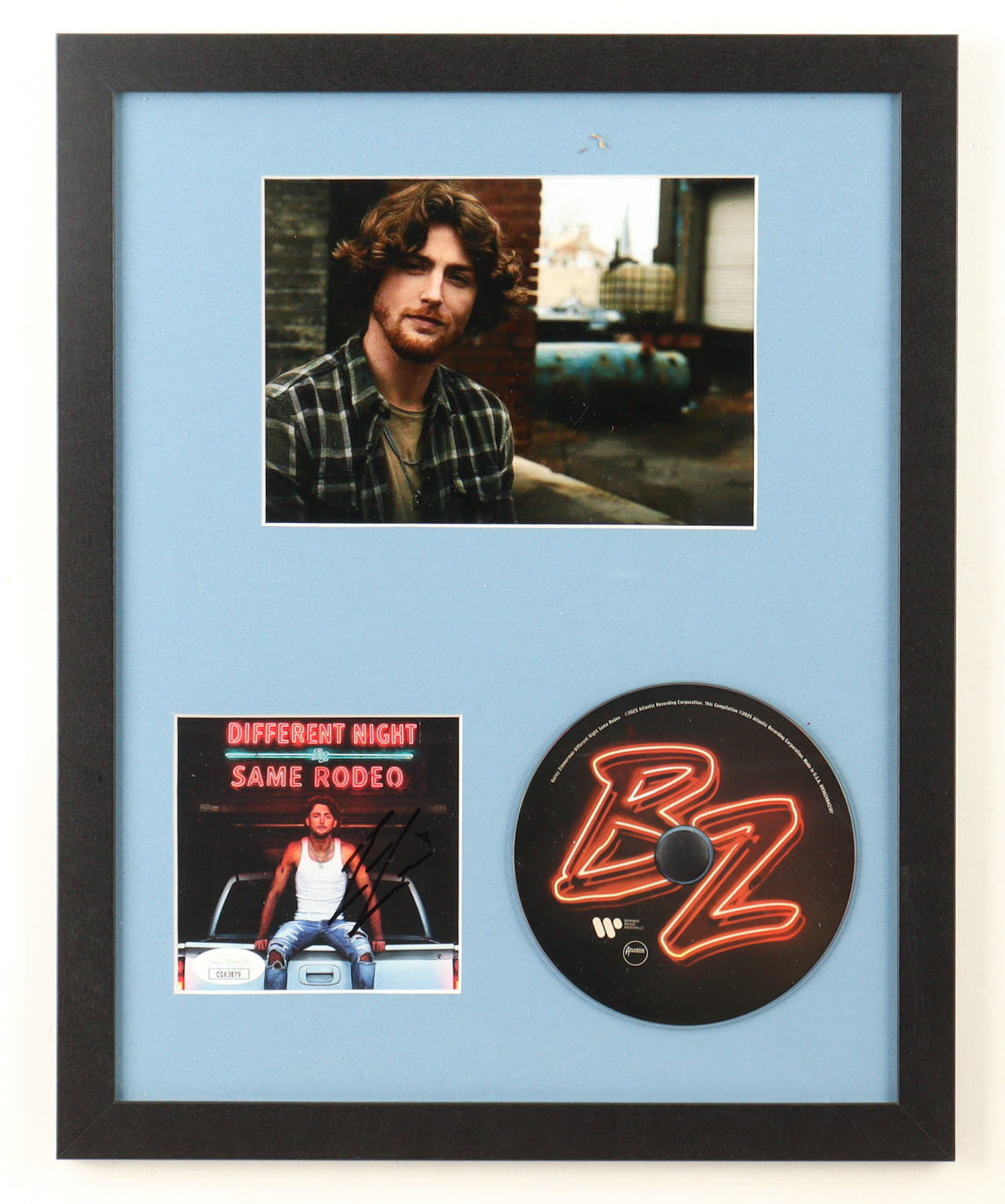 Bailey Zimmerman Signed Custom Framed "Different Night, Same Rodeo" CD Album Insert Display With Disc (JSA) at PristineAuction.com Bailey Zimmerman Signed Custom Framed "Different Night, Same Rodeo" CD Album Insert Display With Disc (JSA) at PristineAuction.com