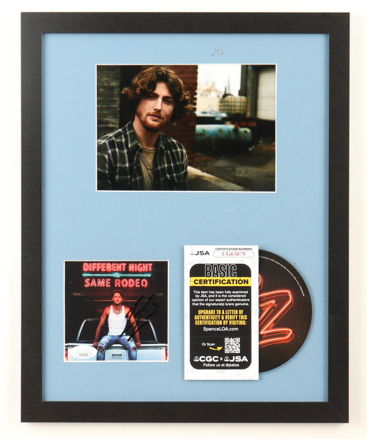 Bailey Zimmerman Signed Custom Framed "Different Night, Same Rodeo" CD Album Insert Display With Disc (JSA) at PristineAuction.com Bailey Zimmerman Signed Custom Framed "Different Night, Same Rodeo" CD Album Insert Display With Disc (JSA) at PristineAuction.com