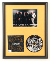 Custom Framed "Diamond Star Halos" CD Album Insert Display With Disc Band-Signed by (5) with Joe Elliott, Phil Collen, Rick Allen & Rick Savage (JSA) at PristineAuction.com