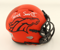 Patrick Surtain II Signed Broncos Rave Alternate Speed Mini Helmet (Beckett) at PristineAuction.com