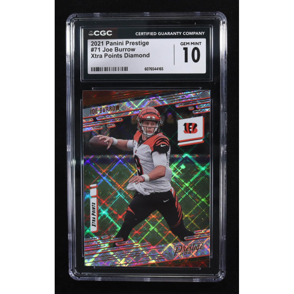 Joe Burrow 2021 Prestige Xtra Points Diamond #71 (CGC 10) at PristineAuction.com Joe Burrow 2021 Prestige Xtra Points Diamond #71 (CGC 10) at PristineAuction.com