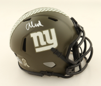 Abdul Carter Signed Giants Salute To Service Alternate Speed Mini Helmet (Beckett) at PristineAuction.com