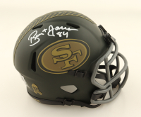 Brent Jones Signed 49ers Salute To Service Alternate Speed Mini Helmet (Beckett) at PristineAuction.com