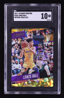 Lonzo Ball 2017-18 Panini Prestige Crystal Gold #152 RC #06/10 (SGC 10) at PristineAuction.com