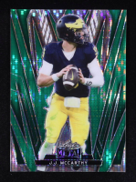 J. J. McCarthy 2024 Leaf Metal Green Pulsar #47 #3/5 RC at PristineAuction.com