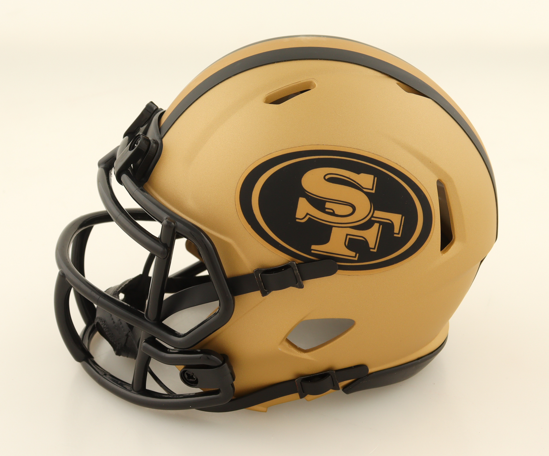 Upton Stout Signed 49ers Rave Alternate Speed Mini Helmet (Beckett) at PristineAuction.com Upton Stout Signed 49ers Rave Alternate Speed Mini Helmet (Beckett) at PristineAuction.com