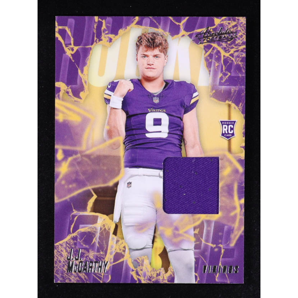 JJ McCarthy 2024 Absolute Rookie Force Jerseys #13 RC at PristineAuction.com