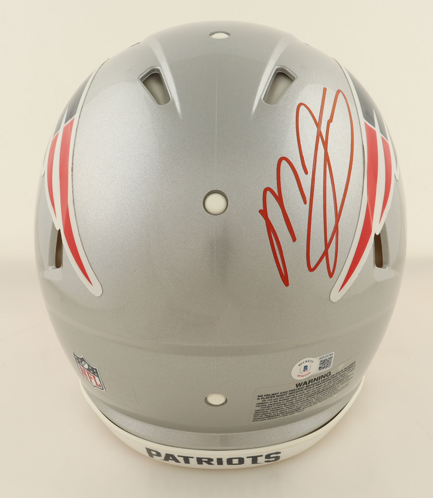 Mac Jones Signed Patriots Full-Size Speed Helmet (Beckett) at PristineAuction.com Mac Jones Signed Patriots Full-Size Speed Helmet (Beckett) at PristineAuction.com