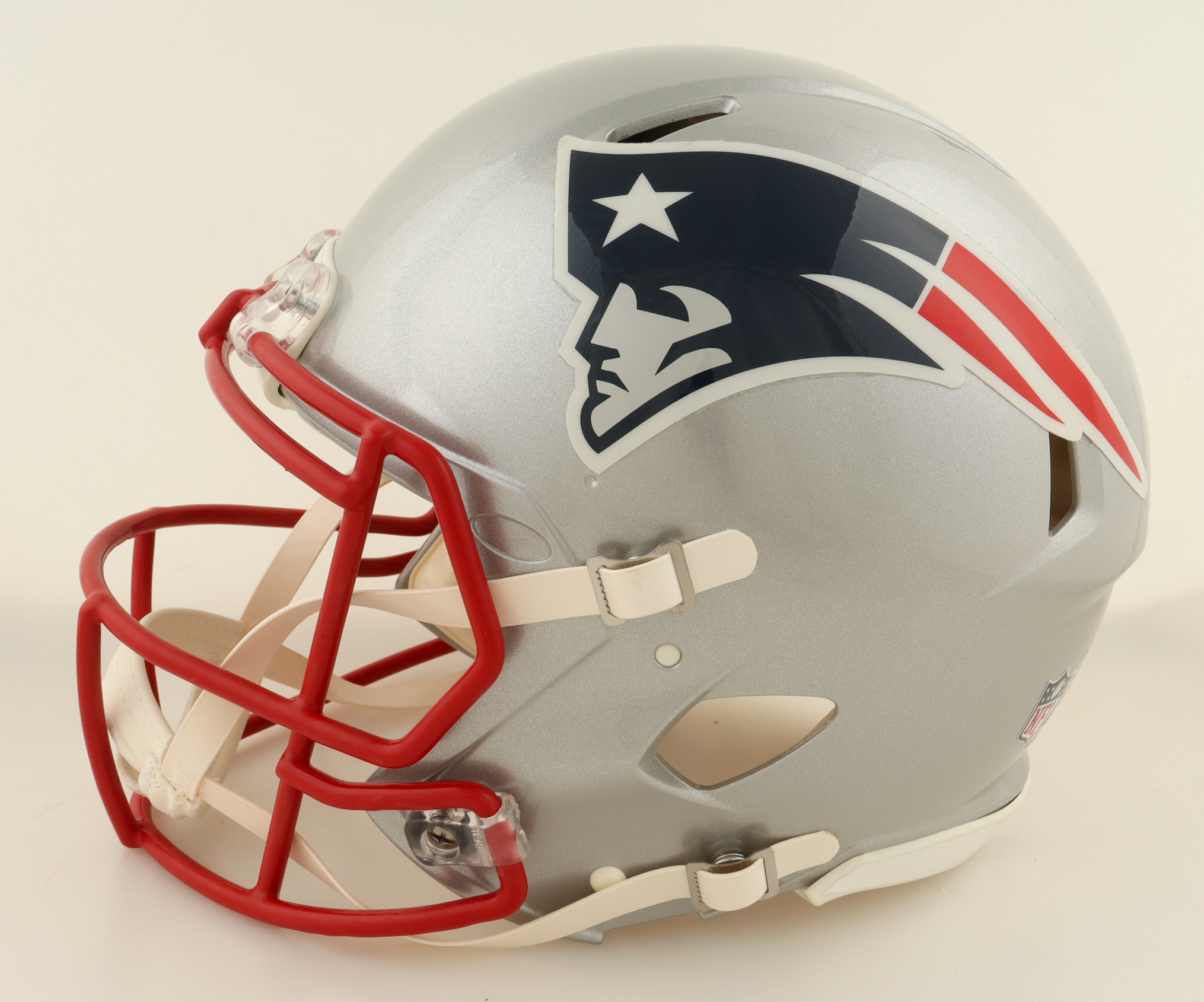 Mac Jones Signed Patriots Full-Size Speed Helmet (Beckett) at PristineAuction.com Mac Jones Signed Patriots Full-Size Speed Helmet (Beckett) at PristineAuction.com