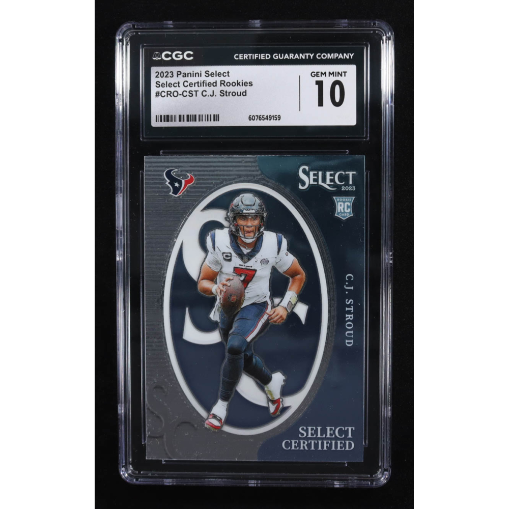 CJ Stroud 2023 Select Select Certified Rookies #20 RC (CGC 10) at PristineAuction.com