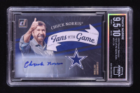 Chuck Norris 2022 Panini Donruss Fans of the Game Auto #FG-CN (Arena Club 9.5 | Autograph Grade Arena Club 10) at PristineAuction.com