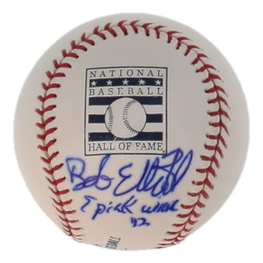 Bob Elliott Signed OML Hall of Fame Logo Baseball with Inscription (JSA) at PristineAuction.com
