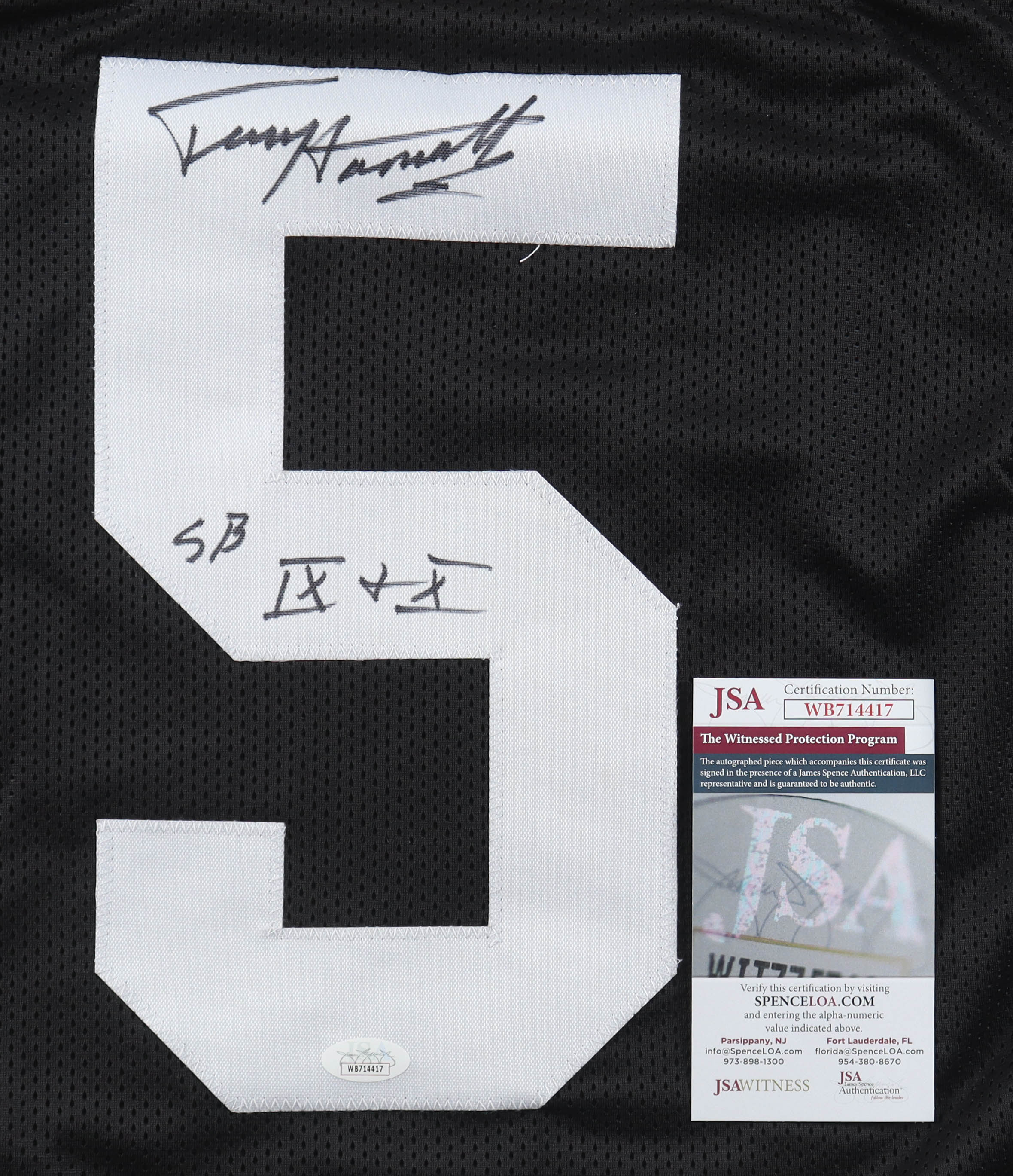 Terry Hanratty Signed Jersey Inscribed "SB IX & X" (JSA) at PristineAuction.com Terry Hanratty Signed Jersey Inscribed "SB IX & X" (JSA) at PristineAuction.com