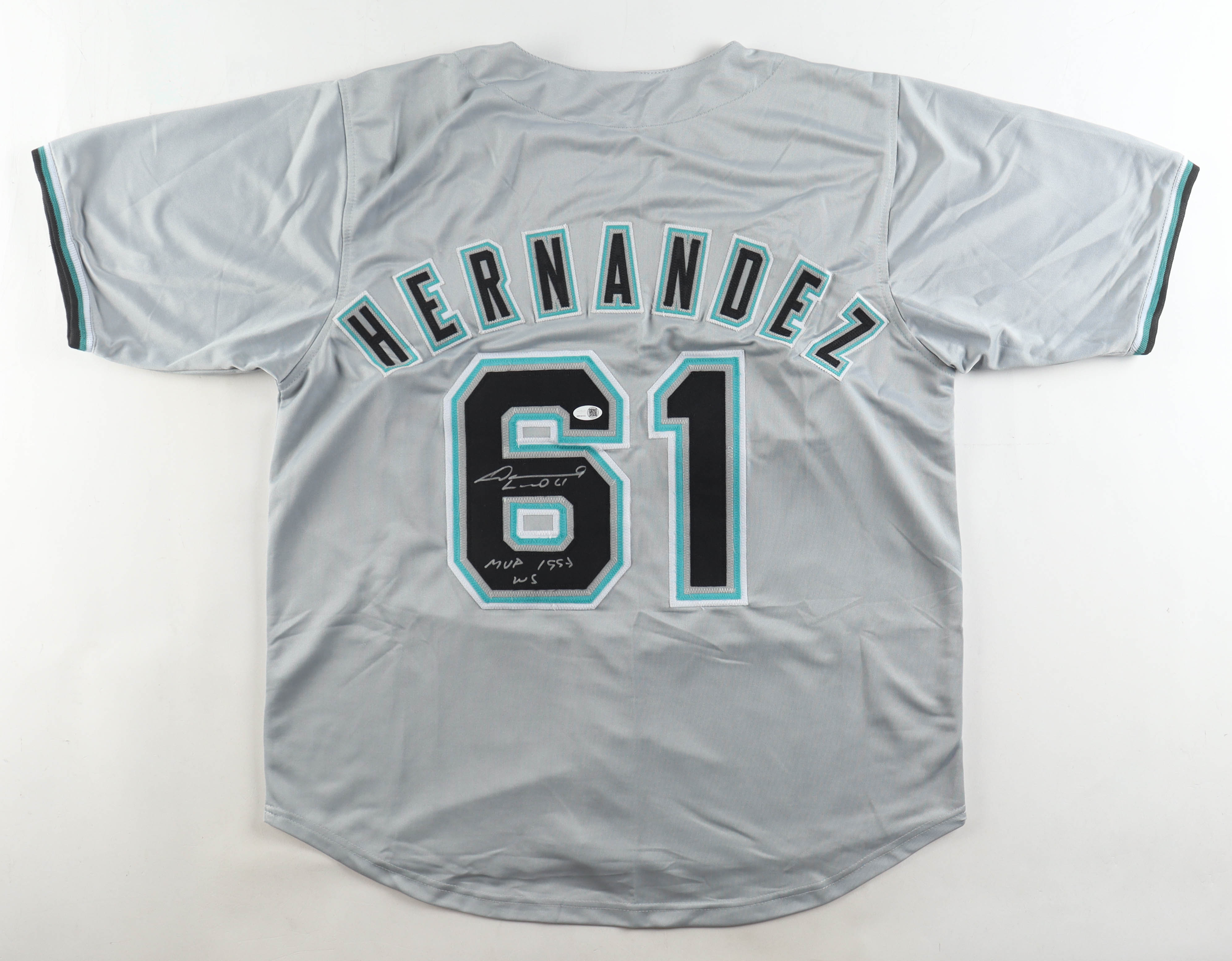 Livan Hernandez Signed Jersey Inscribed "MVP 1997 WS" (JSA) at PristineAuction.com Livan Hernandez Signed Jersey Inscribed "MVP 1997 WS" (JSA) at PristineAuction.com