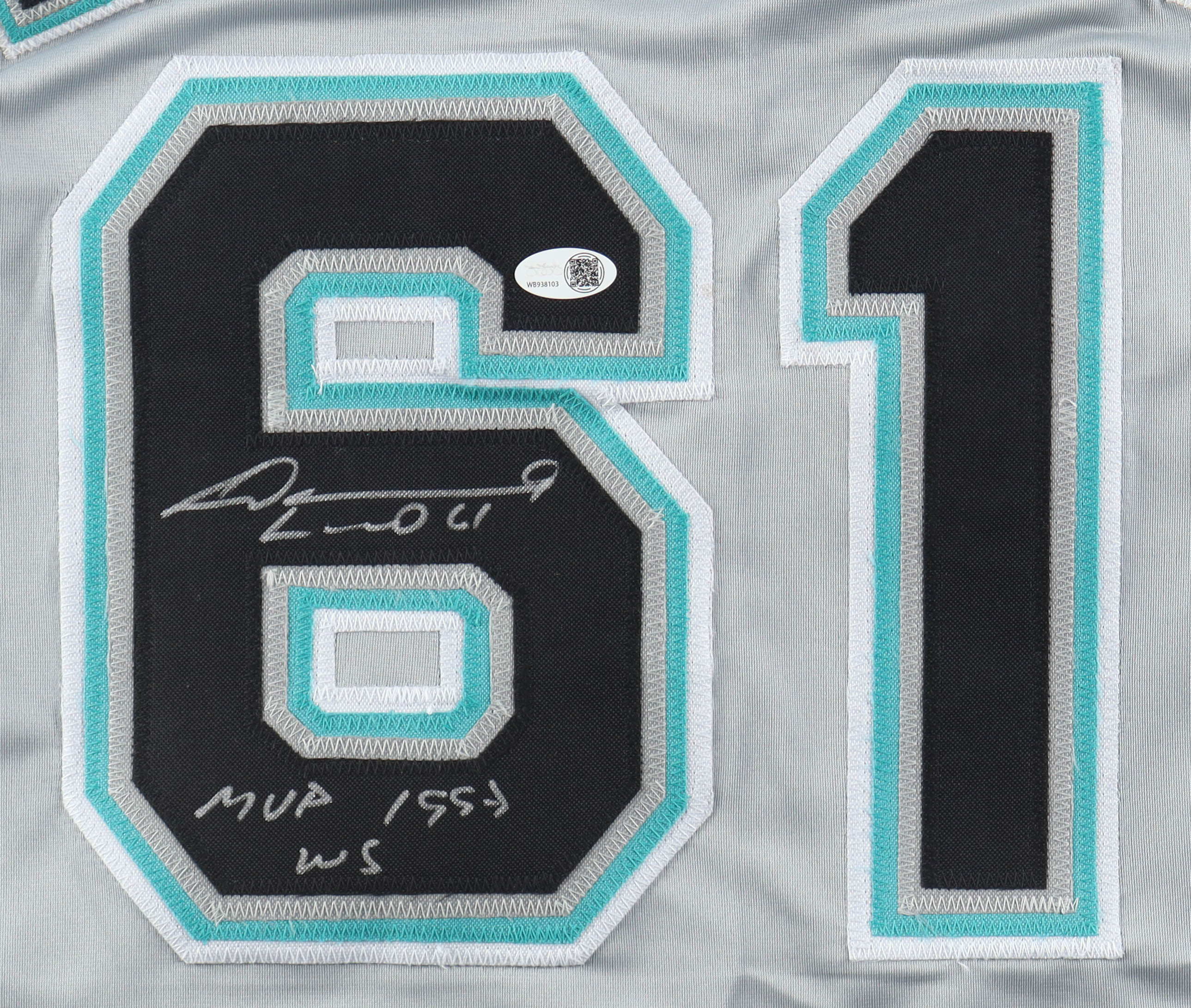 Livan Hernandez Signed Jersey Inscribed "MVP 1997 WS" (JSA) at PristineAuction.com Livan Hernandez Signed Jersey Inscribed "MVP 1997 WS" (JSA) at PristineAuction.com