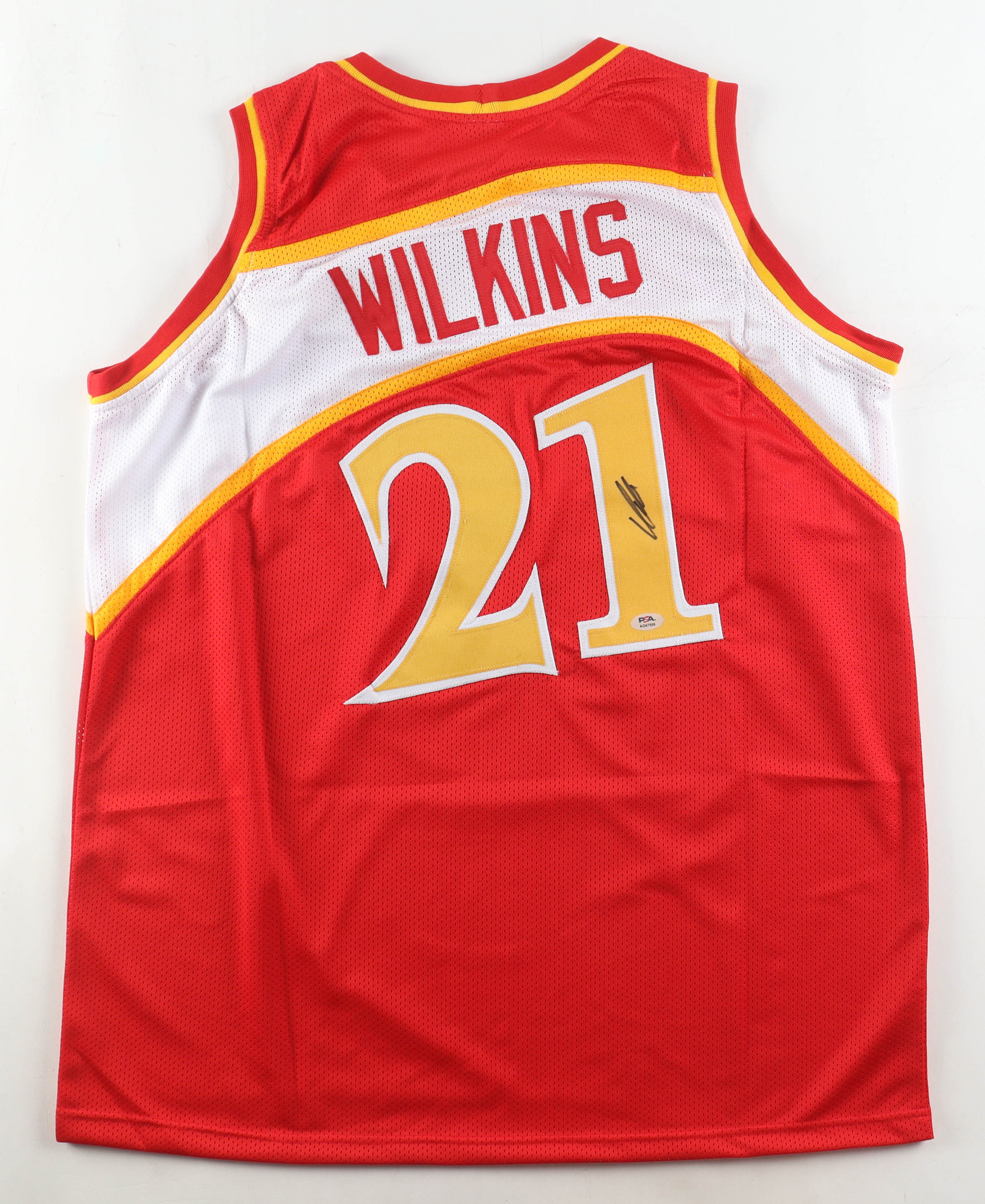 Dominique Wilkins Signed Jersey (PSA) at PristineAuction.com Dominique Wilkins Signed Jersey (PSA) at PristineAuction.com