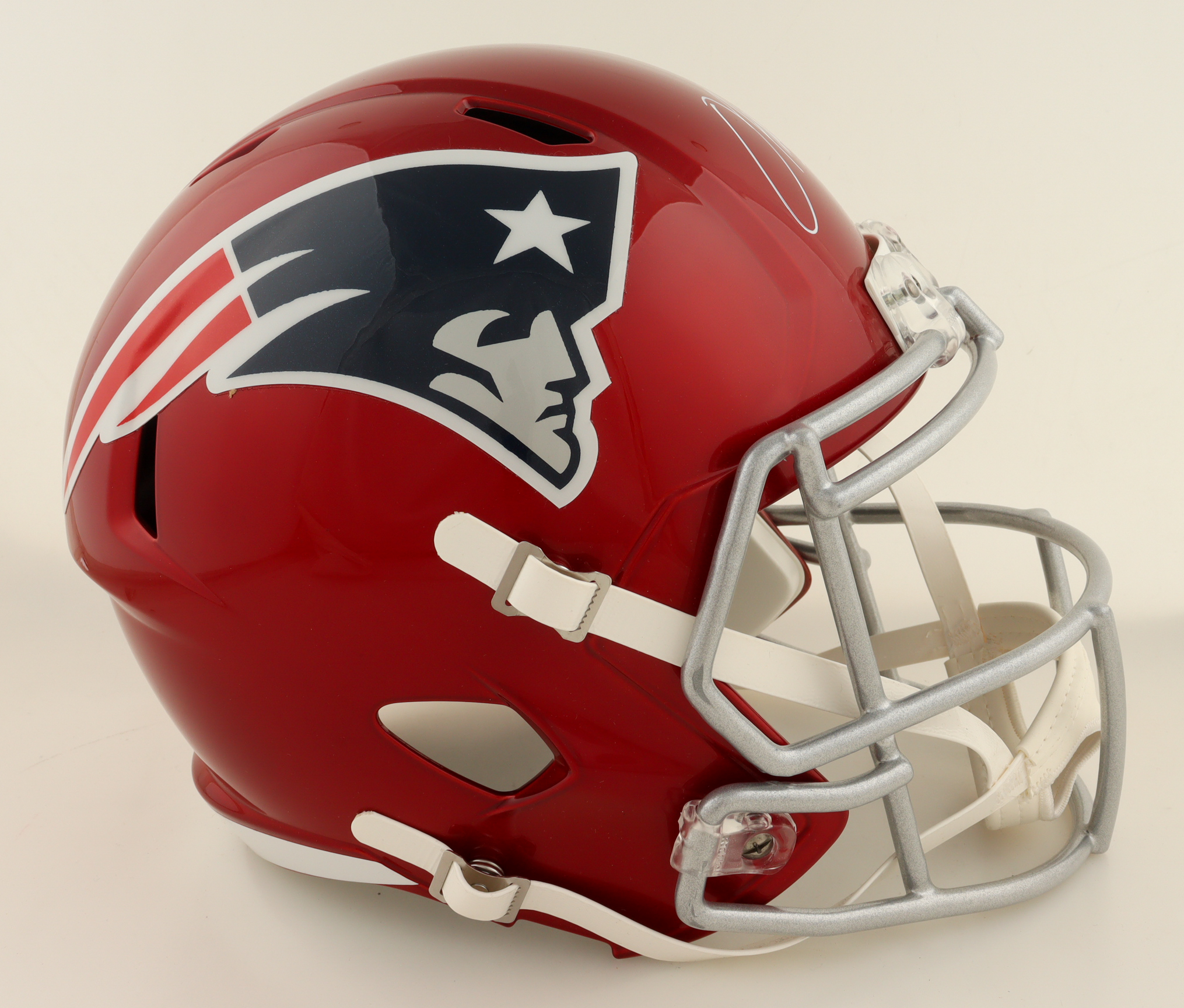 Damien Harris Signed Patriots Full-Size Flash Alternate Speed Helmet (JSA) at PristineAuction.com Damien Harris Signed Patriots Full-Size Flash Alternate Speed Helmet (JSA) at PristineAuction.com