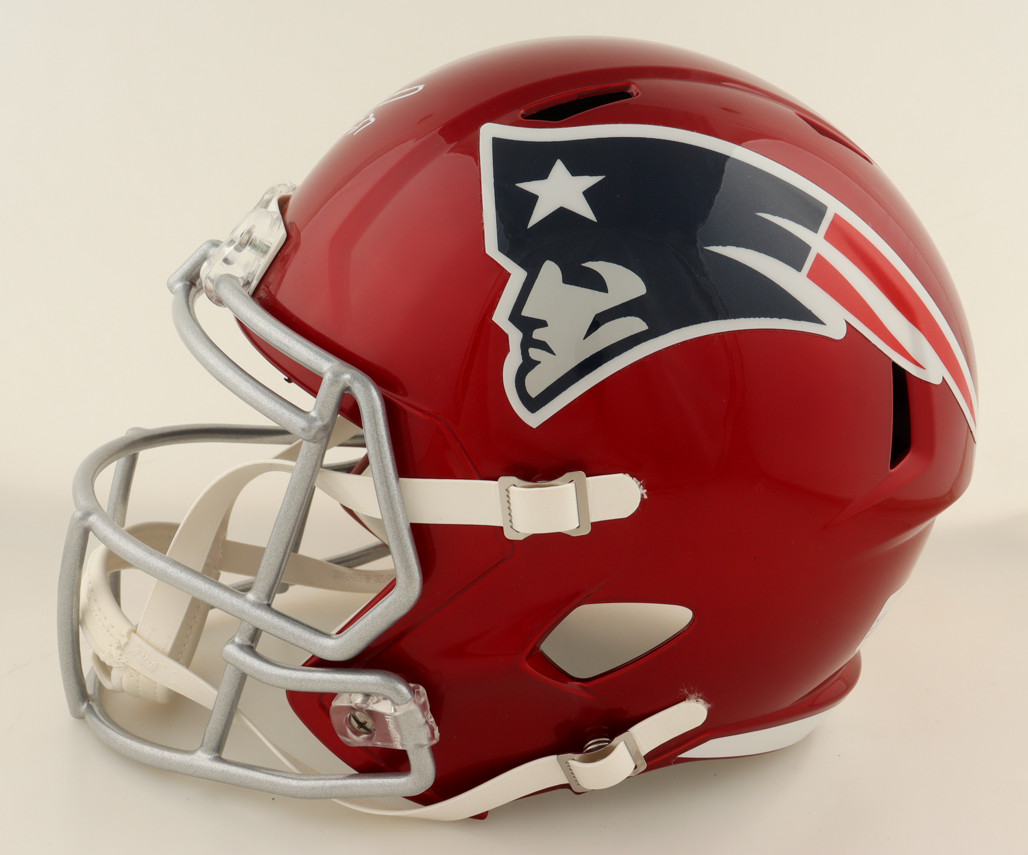 Damien Harris Signed Patriots Full-Size Flash Alternate Speed Helmet (JSA) at PristineAuction.com Damien Harris Signed Patriots Full-Size Flash Alternate Speed Helmet (JSA) at PristineAuction.com