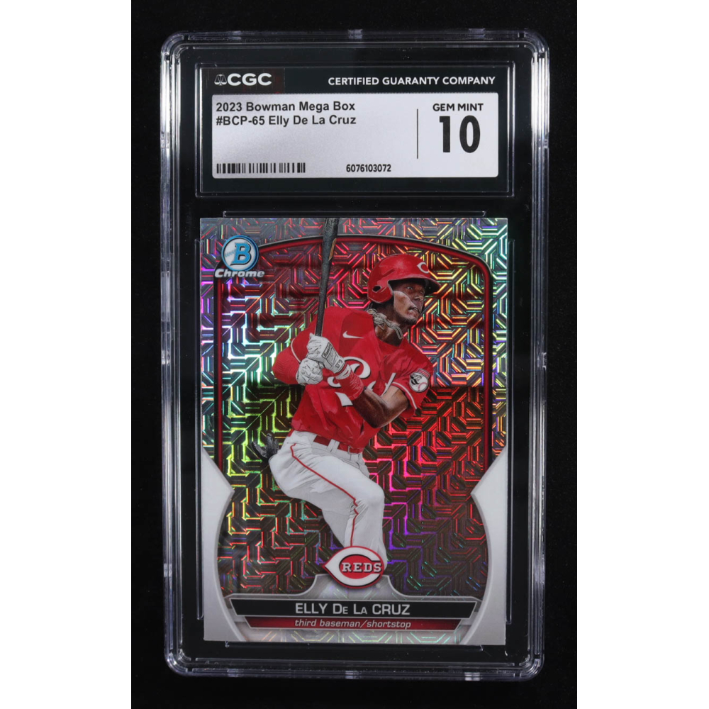 Elly De La Cruz 2023 Bowman Chrome Mega Box Prospects #BCP65 RC (CGC 10) at PristineAuction.com