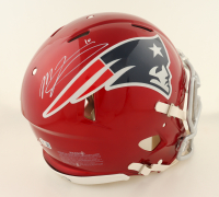 Mac Jones Signed Patriots Full-Size Authentic On-Field Flash Alternate Speed Helmet (Beckett) at PristineAuction.com