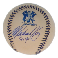 Michael Kay Signed OAL Joe DiMaggio Commemorative Baseball Inscribed "See Ya" (JSA) at PristineAuction.com