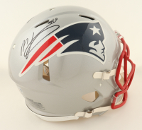 Mac Jones Signed Patriots Full-Size Authentic On-Field Speed Helmet (Beckett) at PristineAuction.com