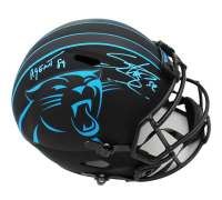 Steve Smith Sr. Signed Panthers Full-Size Eclipse Alternate Speed Helmet Inscribed "Agent 89" (Radtke) at PristineAuction.com