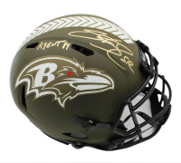 Steve Smith Sr. Signed Ravens Full-Size Authentic On-Field Salute to Service Alternate Speed Helmet Inscribed "Agent 89" (Radtke) at PristineAuction.com