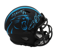 Steve Smith Sr. Signed Panthers Eclipse Alternate Speed Mini Helmet Inscribed "Agent 89" (Radtke) at PristineAuction.com
