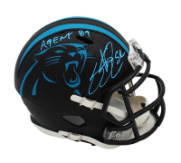Steve Smith Sr. Signed Panthers Alternate Speed Mini Helmet Inscribed "Agent 89" (Radtke) at PristineAuction.com