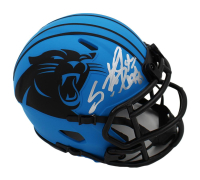 Steve Smith Sr. Signed Panthers Rave Alternate Speed Mini Helmet Inscribed "Agent 89" (Radtke) at PristineAuction.com