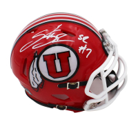 Steve Smith Sr. Signed Utah Utes Speed Mini Helmet (Radtke) at PristineAuction.com
