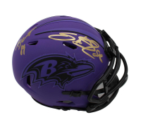 Steve Smith Sr. Signed Ravens Rave Alternate Speed Mini Helmet Inscribed "Agent 89" (Radtke) at PristineAuction.com