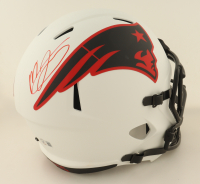 Mac Jones Signed Patriots Full-Size Lunar Eclipse Alternate Speed Helmet (Beckett) at PristineAuction.com
