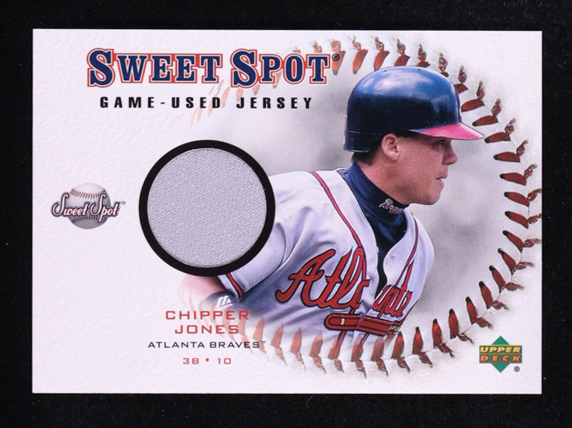 Chipper Jones 2001 Sweet Spot Game Jersey #JCJ at PristineAuction.com Chipper Jones 2001 Sweet Spot Game Jersey #JCJ at PristineAuction.com