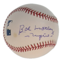Bob Motley Signed OML Baseball Inscribed "-Umpire-" (JSA) at PristineAuction.com