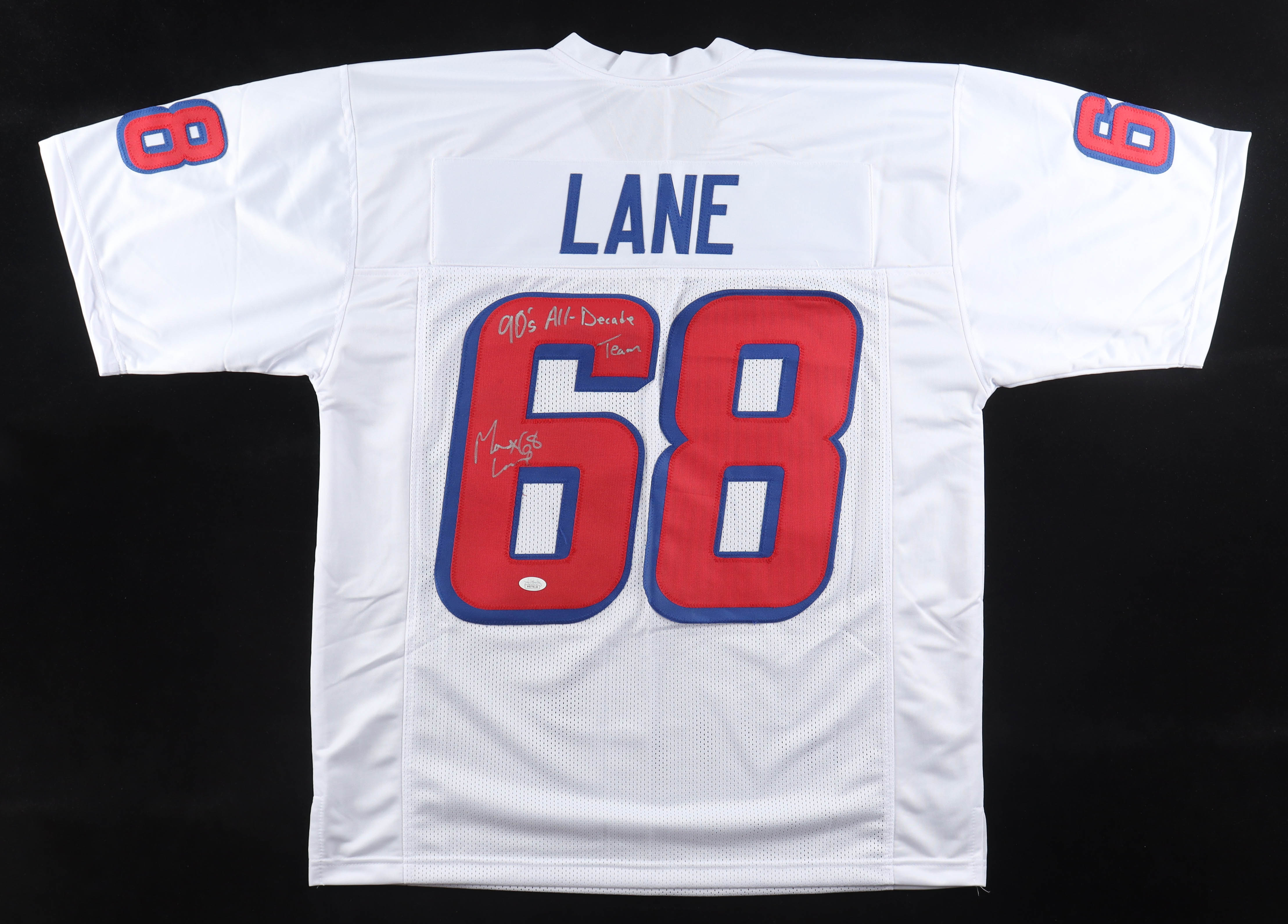 Max Lane Signed Jersey Inscribed "90's All Decade Team" (JSA) at PristineAuction.com Max Lane Signed Jersey Inscribed "90's All Decade Team" (JSA) at PristineAuction.com