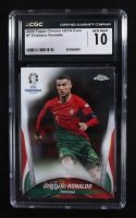 Cristiano Ronaldo 2024 Topps Chrome UEFA Euro #7 (CGC 10) at PristineAuction.com
