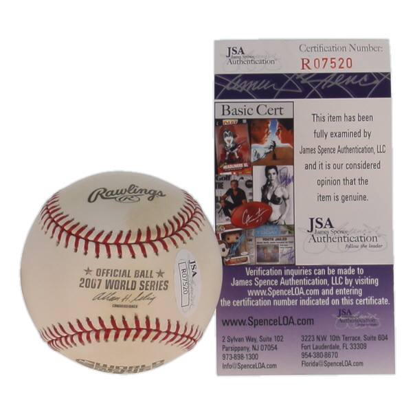Terry Francona Signed 2007 World Series Baseball (JSA) at PristineAuction.com Terry Francona Signed 2007 World Series Baseball (JSA) at PristineAuction.com