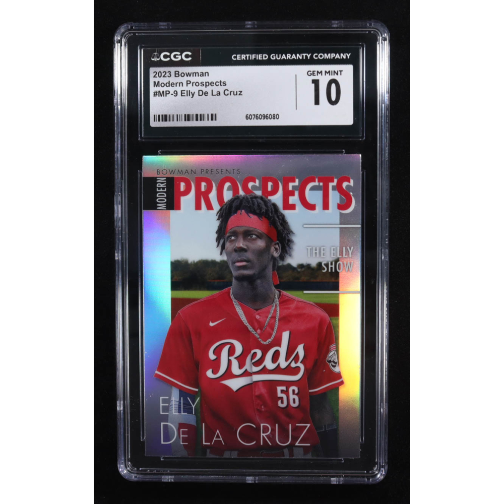 Elly De La Cruz 2023 Bowman Chrome Modern Prospect #MP9 RC (CGC 10) at PristineAuction.com