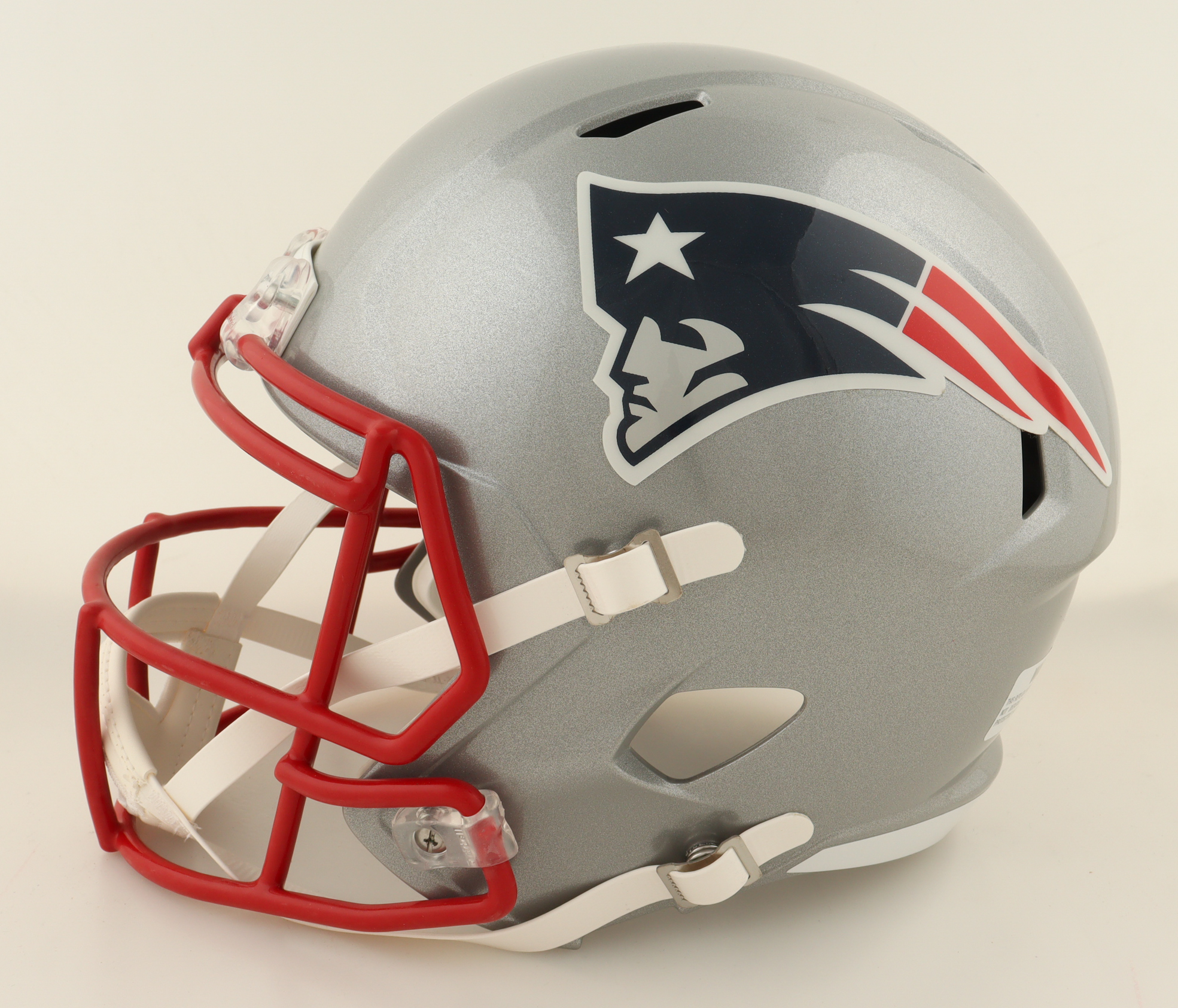 Mac Jones Signed Patriots Full-Size Speed Helmet (Beckett) at PristineAuction.com Mac Jones Signed Patriots Full-Size Speed Helmet (Beckett) at PristineAuction.com