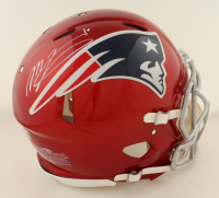 Mac Jones Signed Patriots Full-Size Authentic On-Field Flash Alternate Speed Helmet (Beckett) at PristineAuction.com