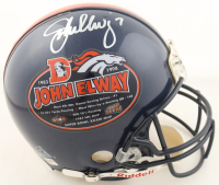 John Elway Signed LE Broncos Commemorative Full-Size Authentic On-Field Helmet (Mounted Memories) at PristineAuction.com